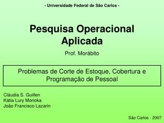 - Universidade Federal de São Carlos -