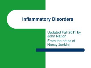 Inflammatory Disorders