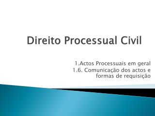 Direito Processual Civil