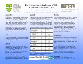 The Hospital Admission Burden of IBD: A 10 Year Review from a DGH