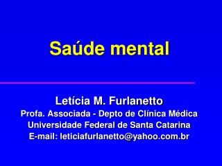 Saúde mental