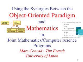 Mathematics and Software... (a never ending story)