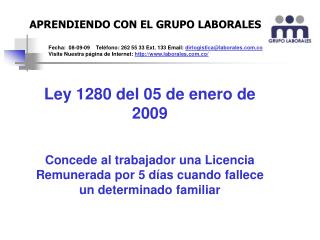 APRENDIENDO CON EL GRUPO LABORALES