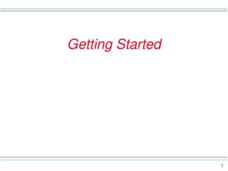 Getting Started