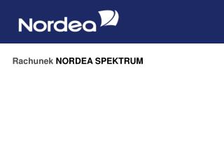 Rachunek NORDEA SPEKTRUM