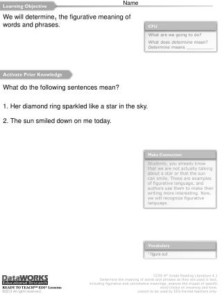 What are we going to do? What does determine mean? Determine means __________.