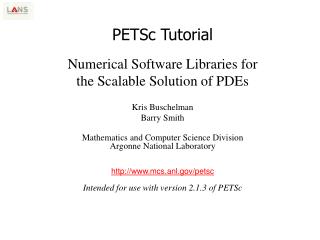 PETSc Tutorial