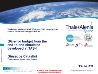 Giuseppe Catastini ThalesAlenia Space Italia, Torino