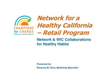 Network for a Healthy California – Retail Program