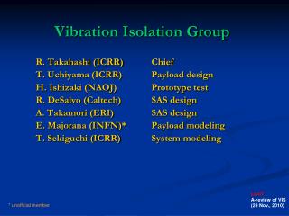 Vibration Isolation Group