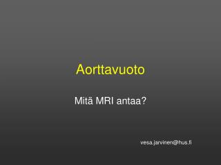 Aorttavuoto