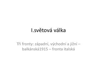 I.světová válka