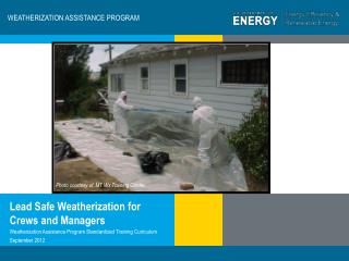 WEATHERIZATION ASSISTANCE PROGRAM