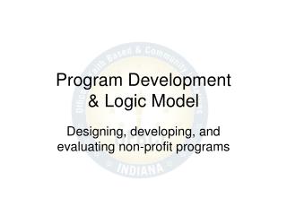 Program Development & Logic Model