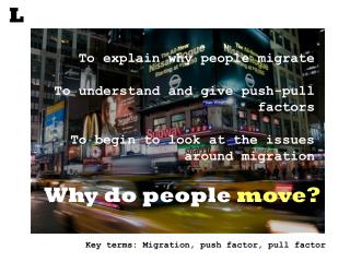 Why do people move?