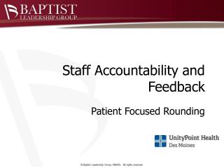 Staff Accountability and Feedback