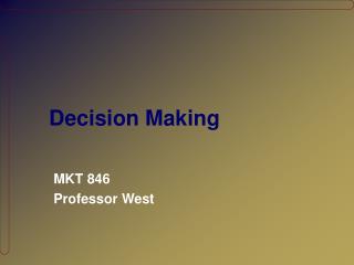 Decision Making