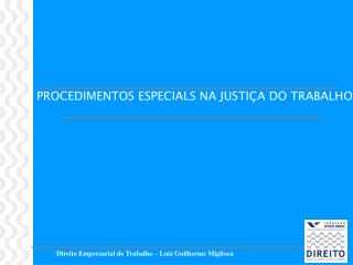 Direito Empresarial do Trabalho – Luiz Guilherme Migliora