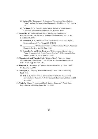 41. Noland, M., “ Econometric Estimation of International Intra-Industry