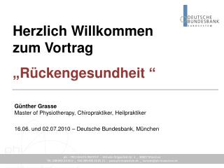 „Rückengesundheit “