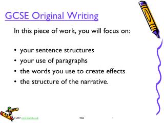 GCSE Original Writing