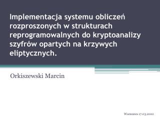 Orkiszewski Marcin