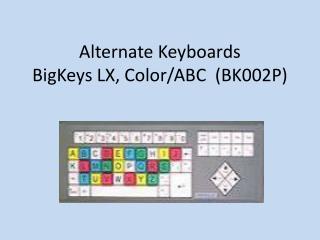 Alternate Keyboards BigKeys LX, Color/ABC  (BK002P)
