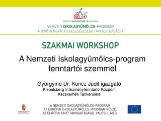 A Nemzeti Iskolagyümölcs-program fenntartói szemmel