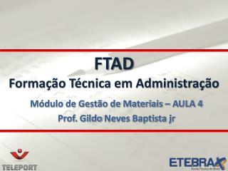 FTAD Formação Técnica em Administração