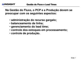 Gestão do Fluxo e Lead Times
