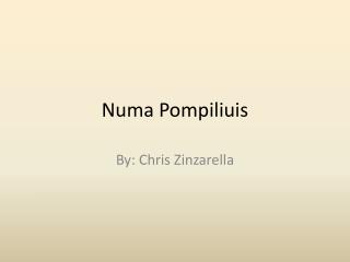 Numa Pompiliuis