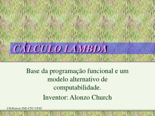 CÁLCULO LAMBDA