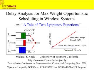 Delay Analysis for Max Weight Opportunistic Scheduling in Wireless Systems