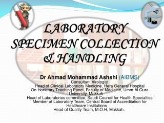 LABORATORY SPECIMEN COLLECTION &amp; HANDLING