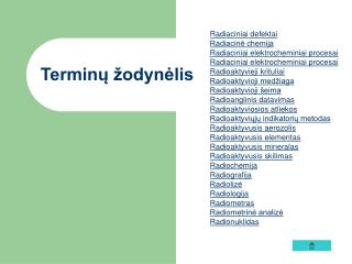 Terminų žodynėlis