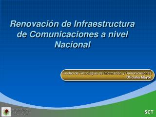 Renovación de Infraestructura de Comunicaciones a nivel Nacional