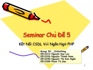 Seminar Chủ Đề 5