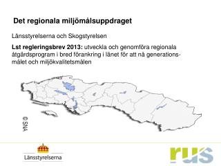 Det regionala miljömålsuppdraget