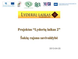 Projektas “Lyderių laikas 2” Šakių rajono savivaldybė