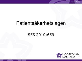 Patientsäkerhetslagen