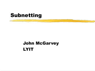 Subnetting
