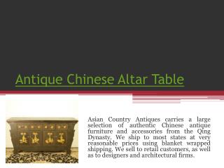 Antique Altar Table