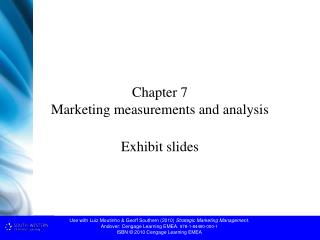 Chapter 7 Marketing measurements and analysis