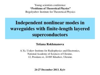 Independent nonlinear modes in waveguides with finite-length layered superconductors