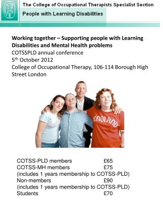 Working together – Supporting people with Learning Disabilities and Mental Health problems