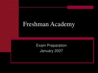Freshman Academy