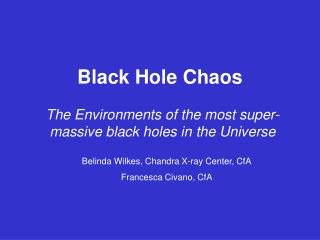 Black Hole Chaos