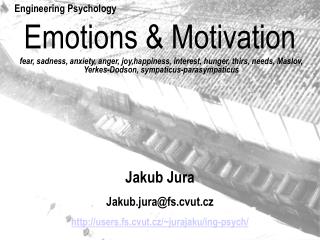 Emotions &amp; Motivation