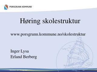Høring skolestruktur