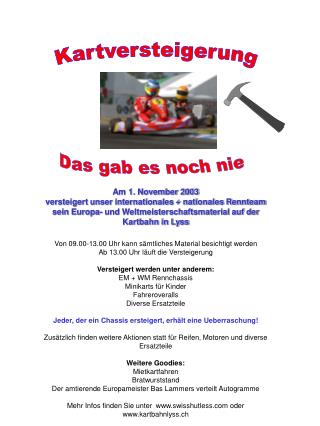 Kartversteigerung